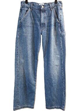 NWOT AGOLDE SLOUCH CARPENTER DENIM JEANS IN MED BLUE SIZE 27